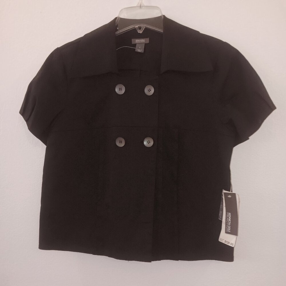 Women's K Women's Keenneth Cole Reaction Eclectic II Black Short Jacket- Size 6